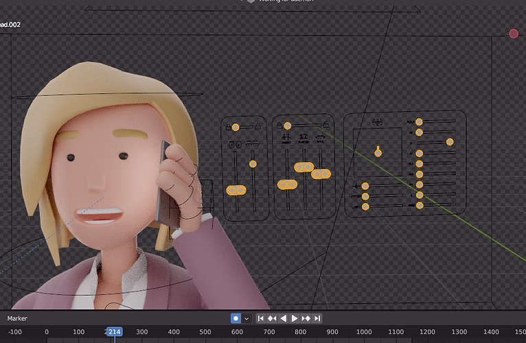 Takeda character rig set up
